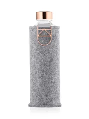 Equa skleněná láhev s plstěným obalem Mismatch Rose Gold 750 ml