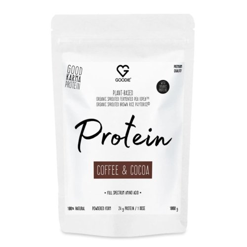 Goodie Fermentovaný Rostlinný protein VEGAN káva & kakao 1000 g