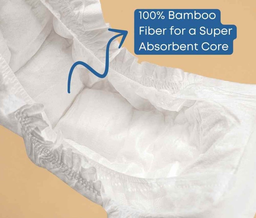Ecoboom bambusové plenky Joy Bamboo S, 3-8 kg 36 ks