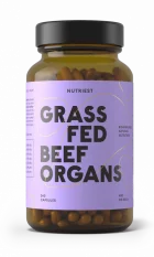 Nutriest Grass-fed lyofilizovaný bio beef organs complex pečene, obličiek a srdca v kapsuliach 240 kapsúl
