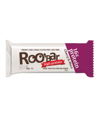 Roo'bar Bio vysokoproteínová tyčinka s čerešňami a maccou 60 g