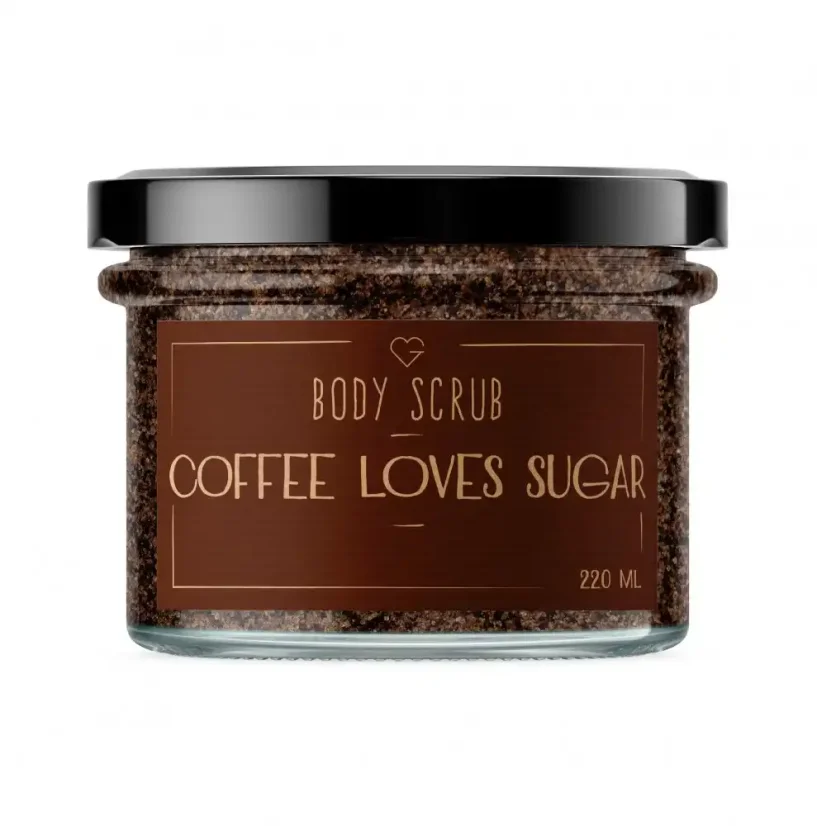 Goodie Tělový peeling Coffee loves sugar 220 ml min.trv.07/2026