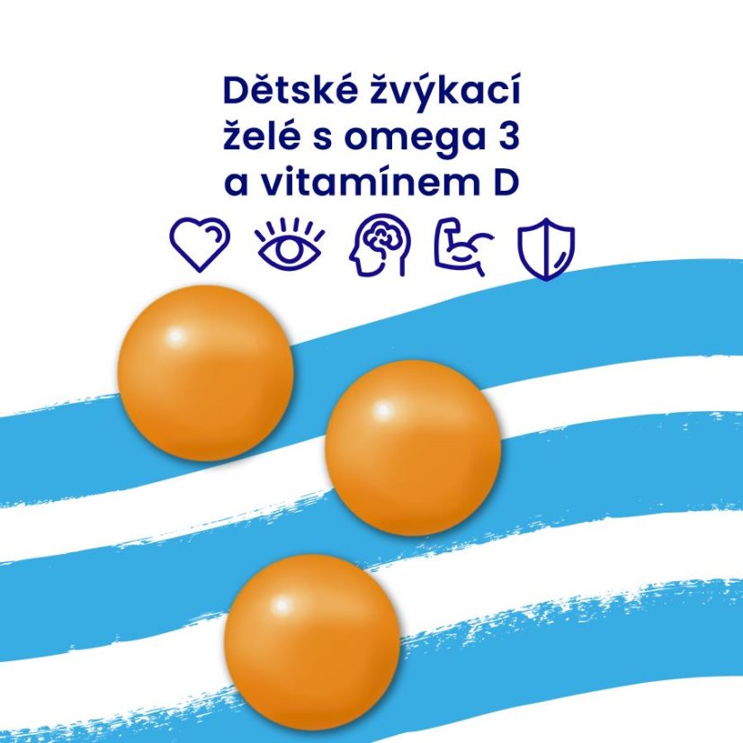 Arctic Blue Omega-3 Gummies: Top DHA z tresky pro děti 30 ks želé