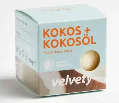 Velvety Kúpeľová bomba Kokos a kokosový olej 50 g