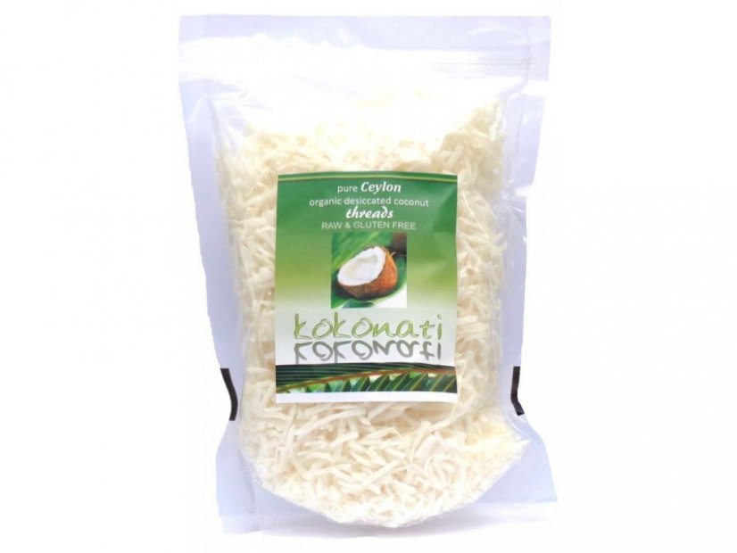 Kokonati Bio sušený strouhaný kokos z Ceylonu 250 g