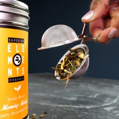 Alveus čajový filter, nerezové sitko okrúhle 6,5 cm priemer, kliešte