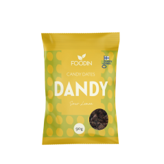 Foodin Dandy Candy datle s příchutí kyselého citrónu 90g
