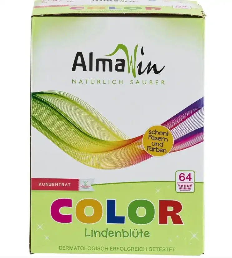 Almawin Prací prášok na farebnú bielizeň Color s vôňou lipového kvetu - hmotnosť: 2 kg