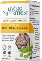Living nutrition fermentovaná synbiotika s artyčokem a čekankou - Your Flora Regenesis 60 kapslí