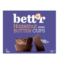 Bett´r bio čokoládové pralinky s lieskovoorieškovým maslom v boxe 156 g