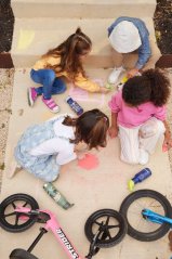 Klean Kanteen Dětská nerezová lahev Kid Classic Narrow 12oz (w/ Flip Seal Sport) Milky Way 355 ml