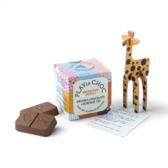 Playin Choc Krabička s bio čokoládou a hračkou edícia Ohrozené zvieratá 1 ks