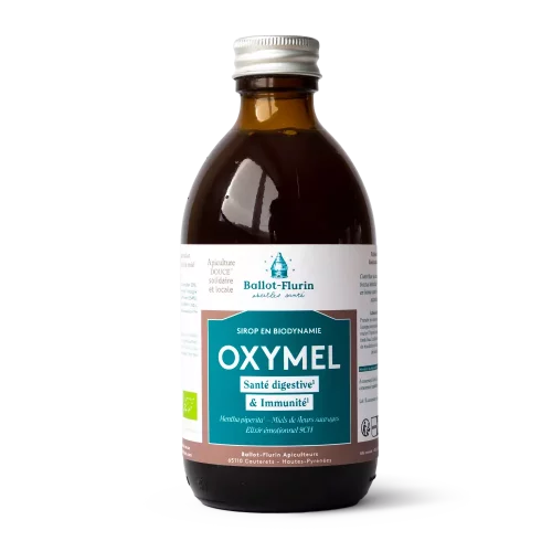 Ballot-Flurin Oxymel medový sirup s octom a mätou bez alkoholu 300 ml