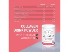 WoldoHealth Kolagén hovädzí prášok s kyselinou hyalurónovou a biotínom 500 g