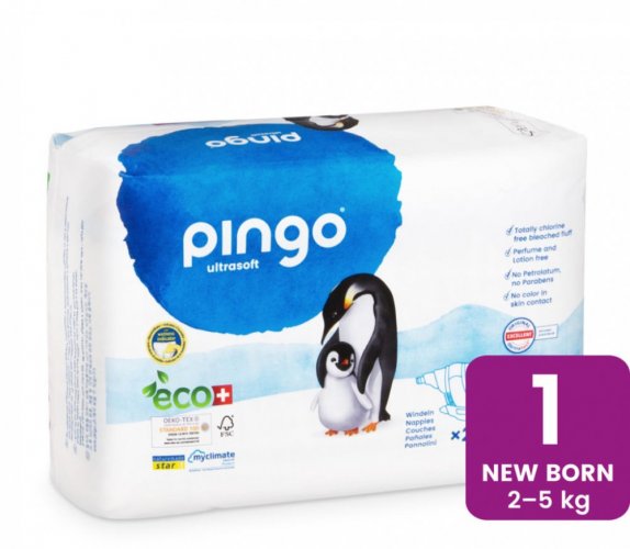 Pingo ekologické plenky newborn v.1 (2-5 kg) 27 ks