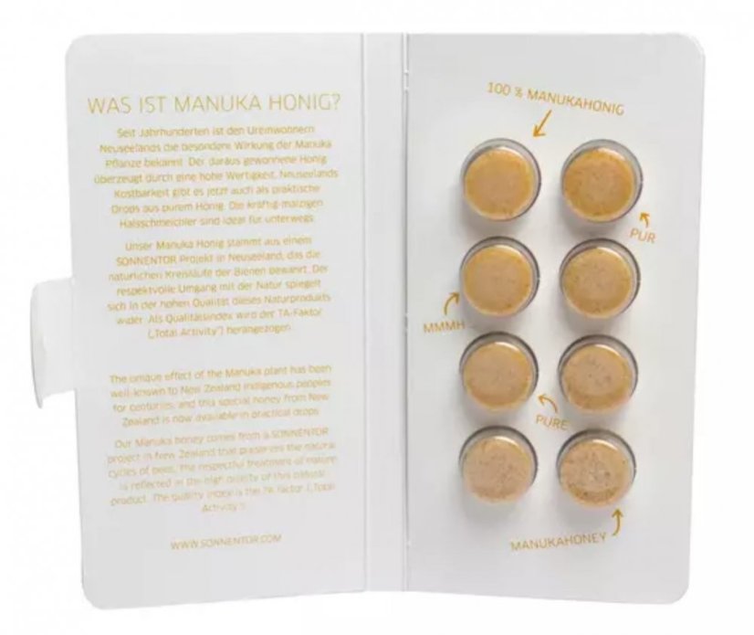 Sonnentor Manuka medovej bio pastilky 22,4 g