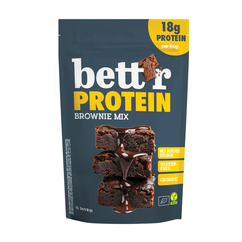 Bett´r Protein Brownie Mix na pečenie bio 400g min.trv.03/2026