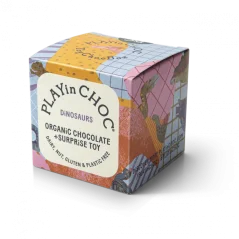 Playin Choc Krabička s bio čokoládou a hračkou edícia Dinosauri 1 ks
