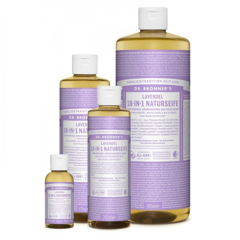 Dr. Bronners tekuté univerzálne mydlo ALL-ONE! levanduľa - objem: 475 ml