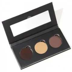 Hiro Cosmetics Paletka na náhradní náplně očních stínů a vosků na obočí Three is a party