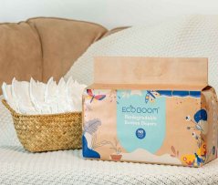 Ecoboom bambusové plienky Joy Bamboo Newborn do 4.5 kg 34 ks
