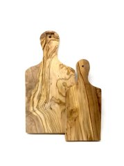 Olivenholz Set krájecích prkének z olivového dřeva  30 cm x 15 cm a 23 cm x 10 cm