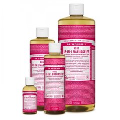 Dr. Bronners tekuté univerzálne mydlo ALL-ONE! ruža