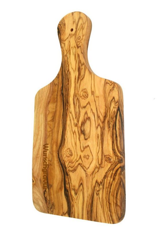 Olivenholz Doska na krájanie z olivového dreva 30 x15 cm prasklina