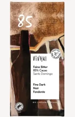 Vivani bio vegan jemná hořká čokoláda Santo Domingo 85% kakaa 80 g