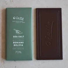 Oialla 70% bio čokoláda s morskou soľou z divokých kakaových bôbov 60g
