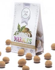 My Raw Joy Bio čokoládové dražé aktivované lískové ořechy v raw čokoládě 50 g