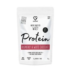 Goodie BIO nativní Grass-Fed syrovátkový proteín Malina & biela čokoláda