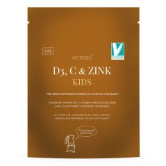 Nordbo Vitamín D3, C & Zinok pre deti 53g