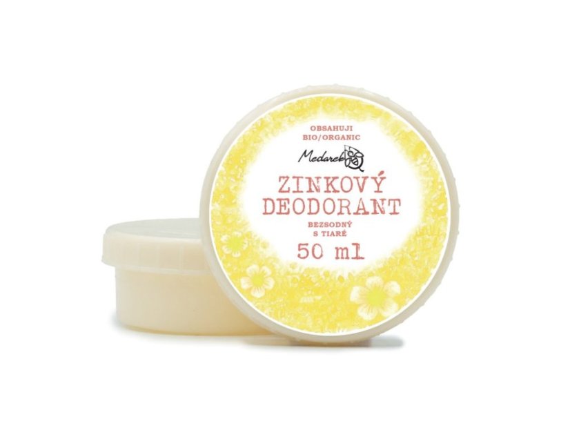 Medarek Zinkový deodorant bez sody Tiaré (gardénie)