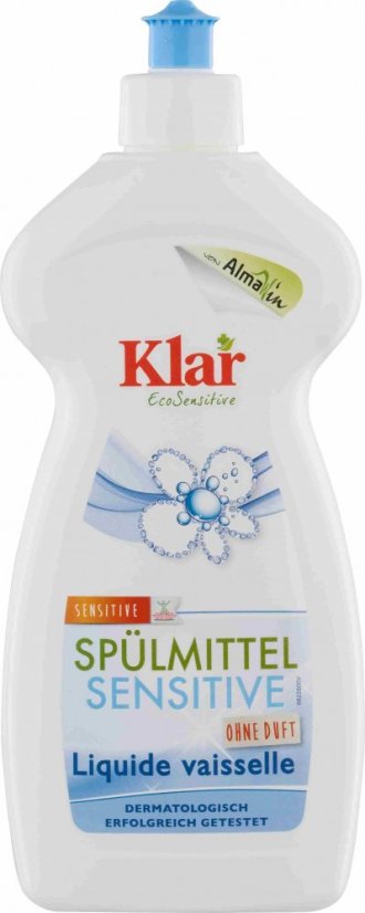 Klar Prostriedok na umývanie riadu Sensitive