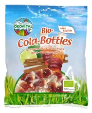Oekovital Bio želé cukríky v tvare Cola fliaš s príchuťou Coly a limetky 80 g