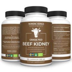 Nordic Kings BIO evropské hovězí ledviny v grass-fed kvalitě v kapslích 180 kapslí