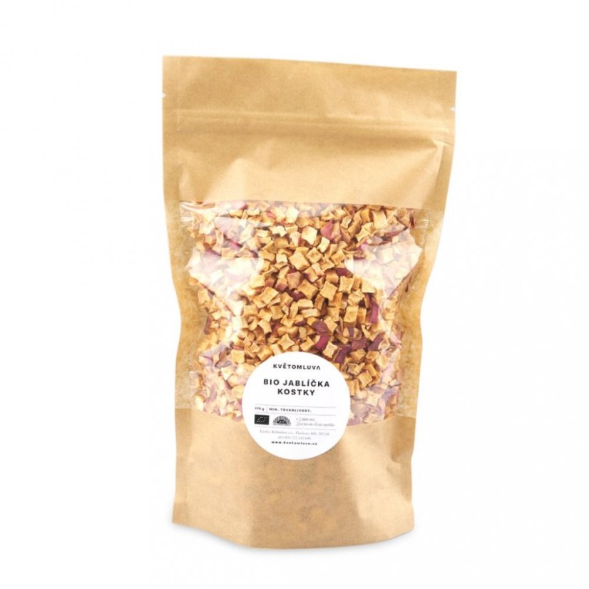 Květomluva Bio jablečné kostičky 170 g