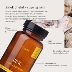 Trime Zinek chelát 15mg + měď 90 kapslí