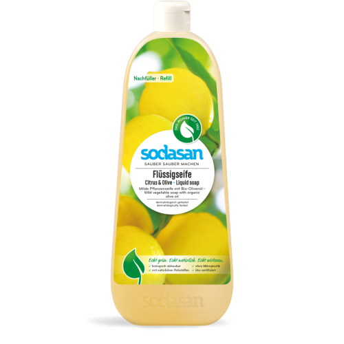 Sodasan tekuté mýdlo na ruce Citron a Oliva