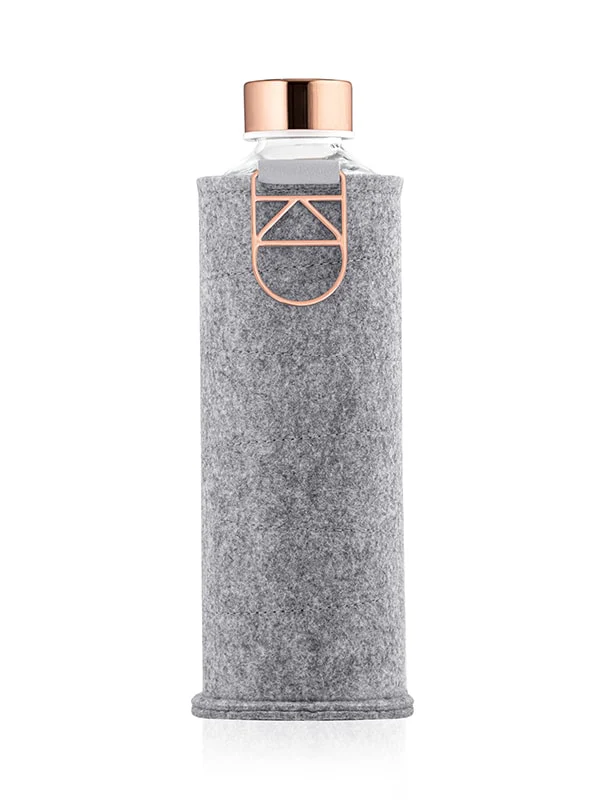 Equa skleněná láhev s plstěným obalem Mismatch Rose Gold 750 ml