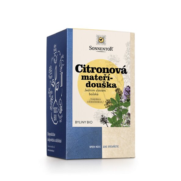 Sonnentor Citrónová materina dúška bio, Thymus citriodorus 18g
