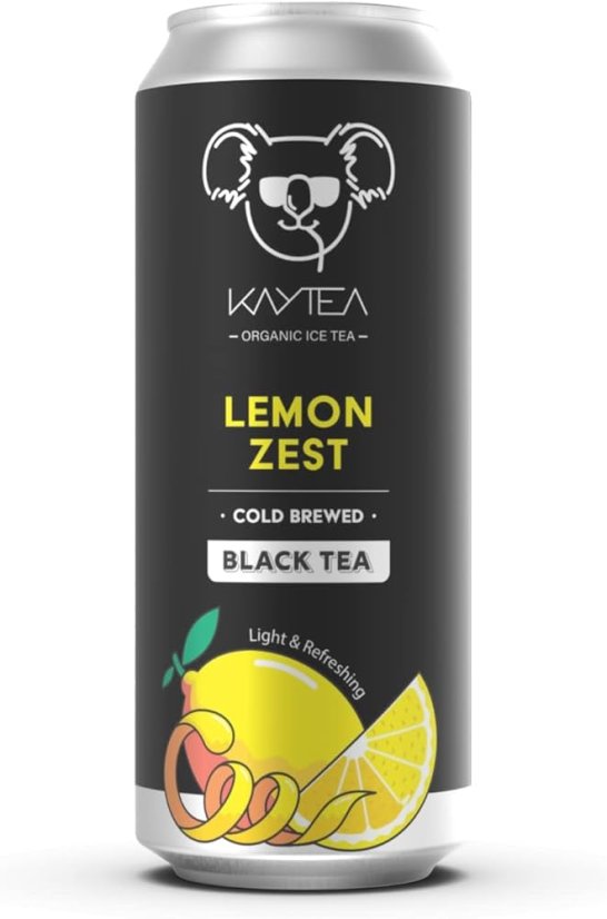 Kaytea Ledový černý čaj citronová kůra  330 ml