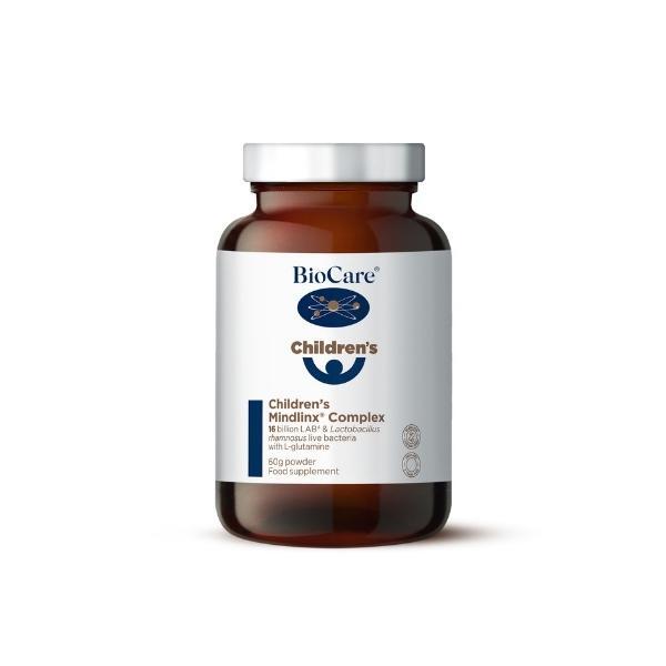BioCare Mindlinx® Complex živé bakterie s L-glutaminem pro děti, prášek 60 g BioCare Mindlinx® Complex živé bakterie s L-glutaminem pro děti, prášek 60 g