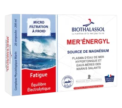 Biothalassol MER'ENERGYL hypertonická morská plazma s horčíkom 20 ampuliek