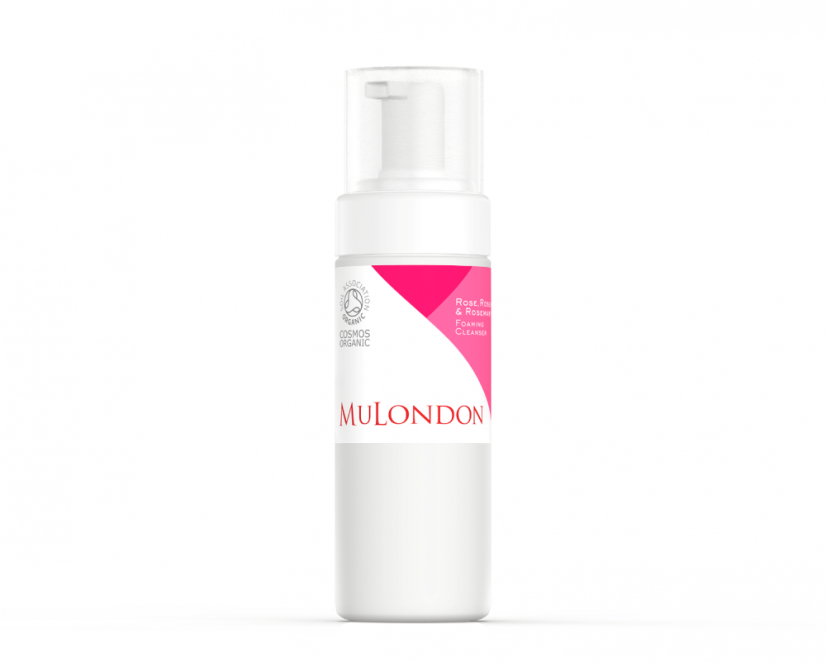 MuLondon Jemná čistiaca pena s výťažkami z ruže, šípku a rozmarínu 150 ml