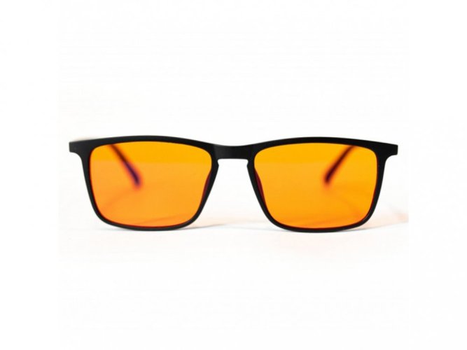 Stylové oranžové brýle proti modrému a zelenému světlu sleep-3R