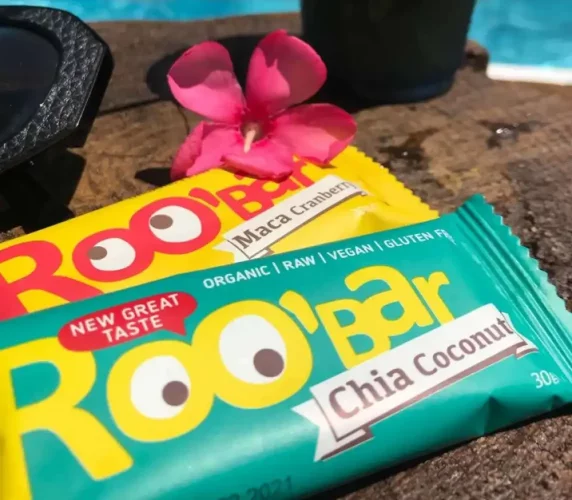 Roo'bar bio tyčinka s chia semienkami a kokosom 30 g