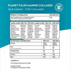 Planet paleo Hydrolyzovaný mořský kolagen z divokých ryb Marine