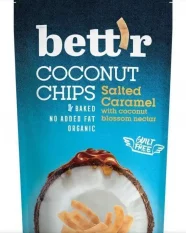 Bett´r Bio kokosové chipsy s příchutí slaný karamel 70 g min. trv. 02/2024